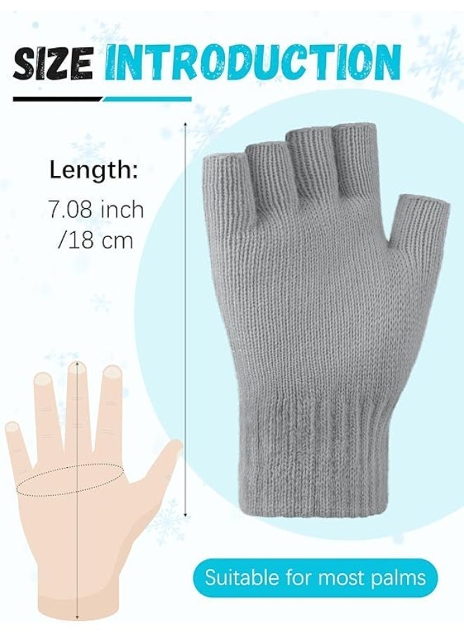 ChicAbode 2 مجموعات من السيدات والرجال قفازات الشتاء الدافئة محبوك بإحكام سميكة قفازات امتداد قوي للرجال والنساء قفازات الكبار العالمي - Image 2